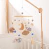Baby Crib Mobile with 360-Degree Rotating Space-Themed Toys view 3