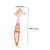 Denture Cleaning Brushes with Double Head, 6 Count, Nylon view 2