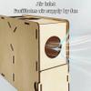 YGHBFRSZ Bird Seed Winnower, Wooden Husk Separator with Drawer view 4