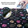 Mateju Reusable Puppy Pads, 2-Pack, Washable Dog Training Pads, Paw Print Black, 60 x 45 cm view 3