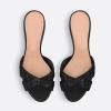 Women's High-Heel Mules with Open Toe and Rhinestones, Slip-On Pumps for Evening Dresses, Parties, Prom and Dancing - Black | 38 view 3