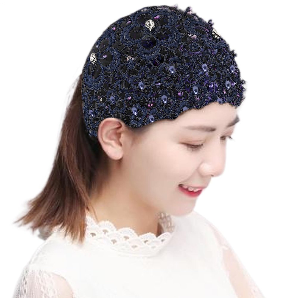 Lace Headband Soft Stretch Head Scarf Boho Turban Headband