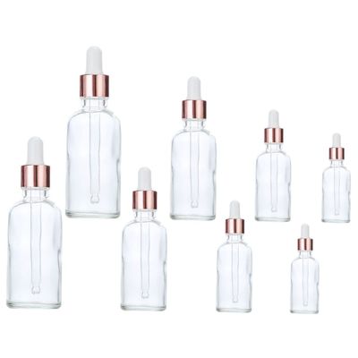Beaupretty 8-Piece Glass Dropper Bottles, Empty Travel Bottles for Essential Oils and Essences
