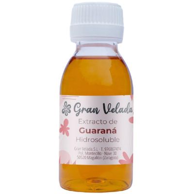 Gran Velada Water-Soluble Guarana Extract 1000 ml | Natural Cosmetic Ingredient for Body Care, Toning, Draining, Ideal for Anti-Cellulite Creams, Gels and Shampoos
