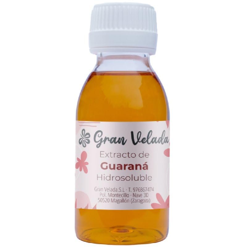 Gran Velada Water-Soluble Guarana Extract 1000 ml | Natural Cosmetic Ingredient for Body Care, Toning, Draining, Ideal for Anti-Cellulite Creams, Gels and Shampoos