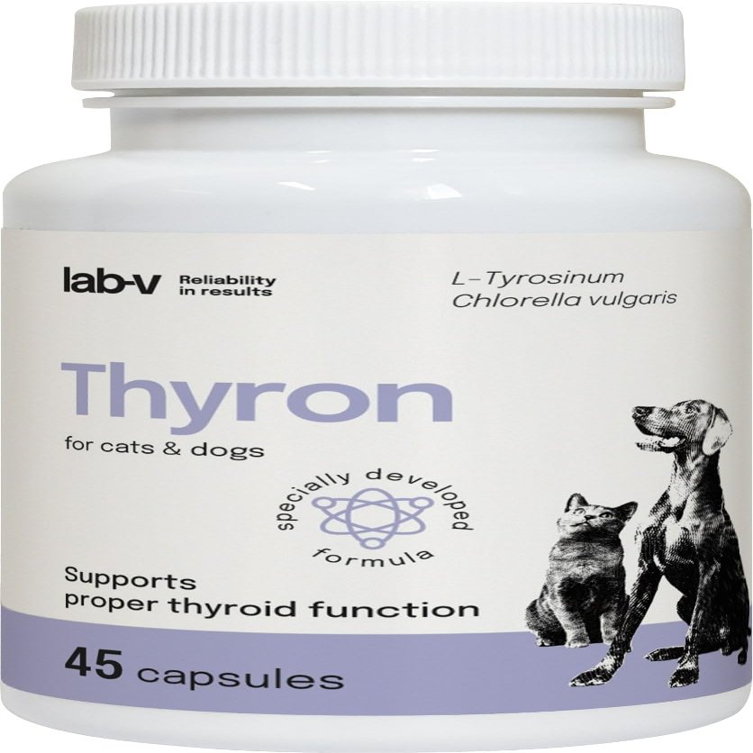 Lab-V Thyron, 45 Capsules for Dogs and Cats