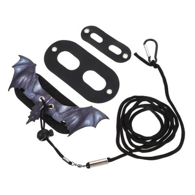 PartyKindom Reptile Pet Leash - Adjustable & Comfortable for Lizards and Hamsters - Durable & Lightweight for Outdoor - Black