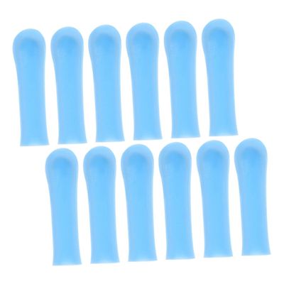 Ear Cleaning Spoons with 12 Silicone Tips, Blue, Reusable