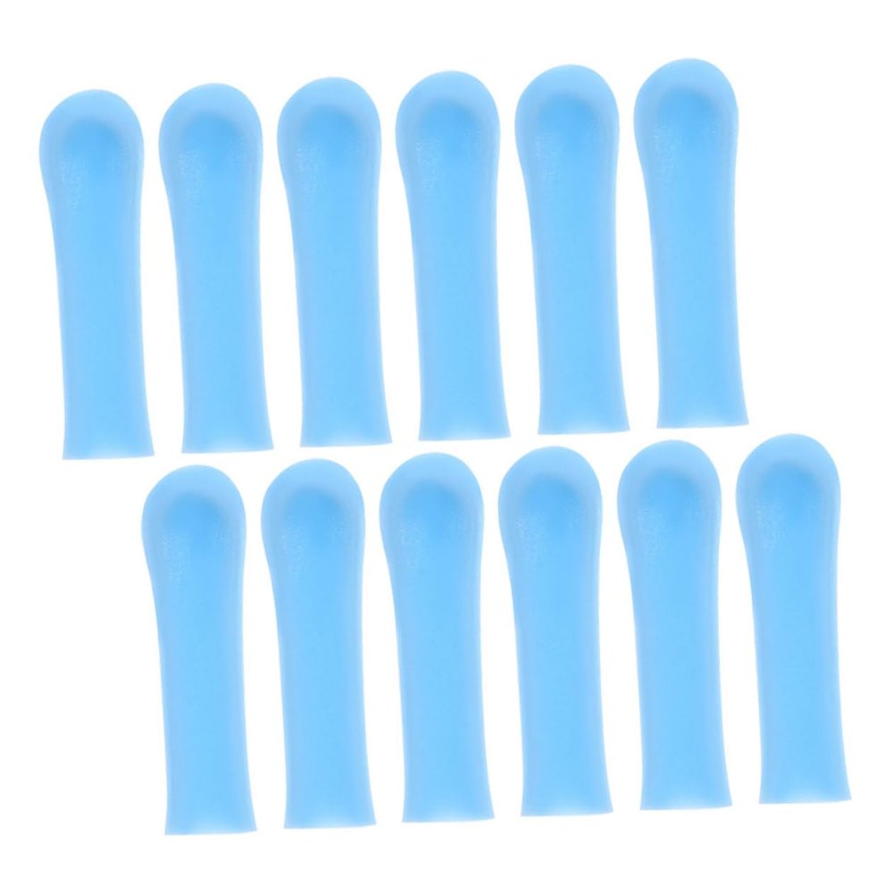 Ear Cleaning Spoons with 12 Silicone Tips, Blue, Reusable