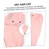 FRCOLOR 3-Piece Hair Towel Wraps with Button for Boys and Girls view 3