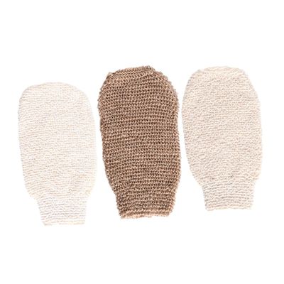 Veemoon 3-Piece Plant Fiber Exfoliating Gloves