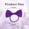 20-Piece Purple Hair Accessories Set with Bows and Elastic Hair Bands for Girls view 2