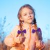 20-Piece Purple Hair Accessories Set with Bows and Elastic Hair Bands for Girls view 3