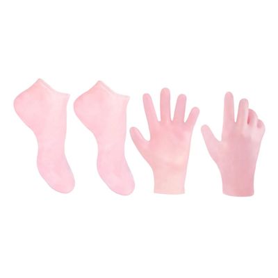 Moisturizing Foot Care Socks Made of SEBS, 1 Pair, Pink