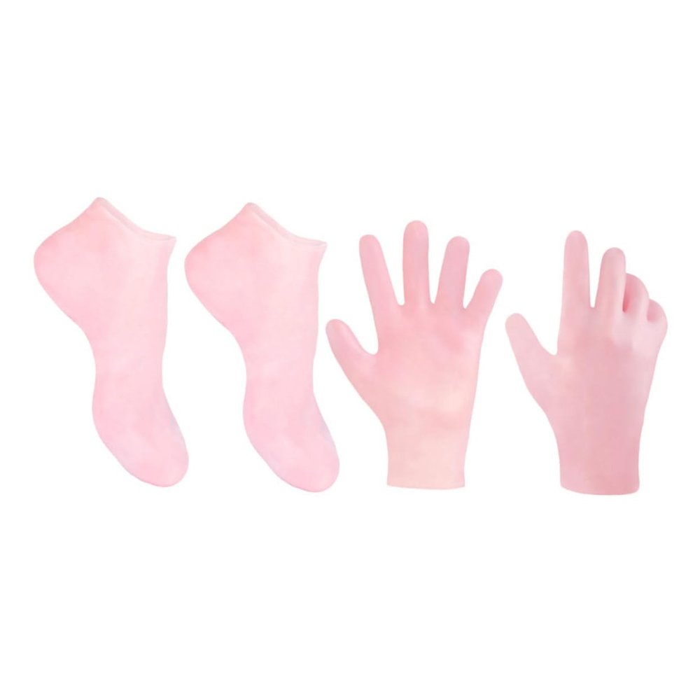 Moisturizing Foot Care Socks Made of SEBS, 1 Pair, Pink