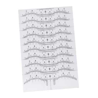 LRXIYODE 10-Piece Disposable Plastic Eyebrow Rulers for Microblading and Permanent Makeup