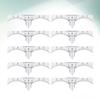 LRXIYODE 10-Piece Disposable Plastic Eyebrow Rulers for Microblading and Permanent Makeup view 3