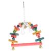 TOYANDONA Wooden Bird Stand Toy for Parakeets and Parrots view 1