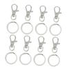 Metal Key Rings with Clasps, 60 Pieces view 1