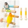 Natural Wood Bird Perch for Parrots view 2
