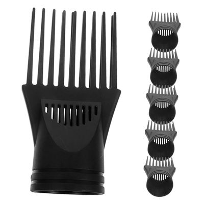 OUNONA 6-Piece Plastic Comb Attachments for Hair Dryers