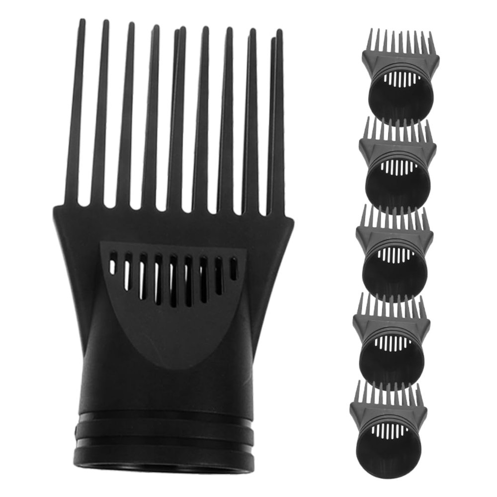 OUNONA 6-Piece Plastic Comb Attachments for Hair Dryers