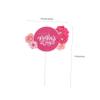 IMIKEYA 10-Piece Mother's Day Cake Toppers, Red Double-Layer Paper Decor with Roses and Hearts view 2