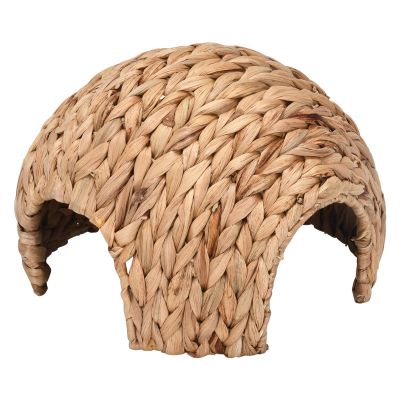 Handmade Cattail Rabbit and Small-Pet House