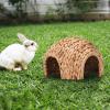 Handmade Cattail Rabbit and Small-Pet House view 2