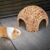 Handmade Cattail Rabbit and Small-Pet House view 4