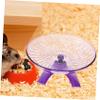 HEMOTON Quiet Purple Plastic Hamster Wheel for Small Rodents view 4