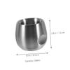 SOIMISS Stainless Steel Shaving Bowl for Men view 2