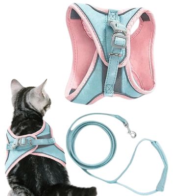 Cat Harness and Leash Set, Breathable Cat Walking Vest