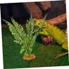 Artificial Reptile Plants for Terrariums, 2-Piece Set, Green Plastic view 4