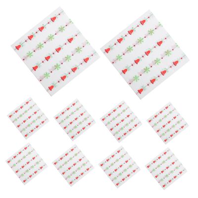 BESTYASH 120-Piece Christmas Paper Napkins with Bell Pattern