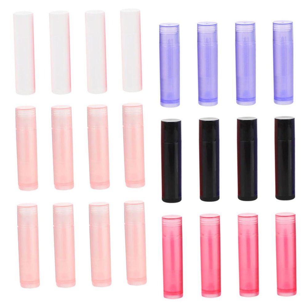 VALICLUD 40-Pack Empty Lipstick Tubes for DIY Lip Balm and Lip Gloss