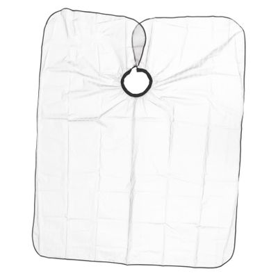 ERINGOGO High-Quality Transparent Hairdressing Cape, Durable, Breathable Plastic, White Transparent