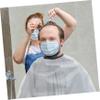 ERINGOGO High-Quality Transparent Hairdressing Cape, Durable, Breathable Plastic, White Transparent view 2