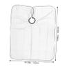 ERINGOGO High-Quality Transparent Hairdressing Cape, Durable, Breathable Plastic, White Transparent view 4