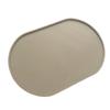 Waterproof Silicone Dog and Cat Feeding Mat, Non-Slip Pet Bowl Mat, Beige, 43 x 29 cm view 1
