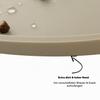 Waterproof Silicone Dog and Cat Feeding Mat, Non-Slip Pet Bowl Mat, Beige, 43 x 29 cm view 3