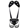 JOCKMAIL Men's Jockstrap with Adjustable Straps, Sexy Breathable Double-Strap Underwear for Sports and Clubwear (DE/NL/SE/PL, Alphanumeric, L, Regular, Regular, 259 Black) view 1
