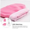 VICASKY 4 Pairs Exfoliating Moisturizing Hand and Foot Mask Gloves, White/Pink view 2