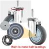 75/100 mm Swivel Casters with M12 Threaded Stems, TPR Wheels and Brakes view 3