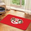WZYCWB 40 x 60 cm Tunisian Flag Pet Placemat, Foldable Non-Slip Feeding Mat for Cats and Dogs view 1