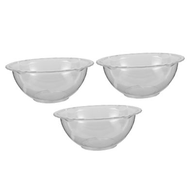 Gatuida 3-Piece Transparent Acrylic Facial Wash Basins with Korean Design