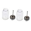 DECORNIJIA 2-Pack Refillable Transparent Glass Pump Bottles view 1