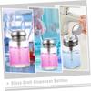 DECORNIJIA 2-Pack Refillable Transparent Glass Pump Bottles view 2