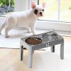 Elevated Dog Bowl Stand, 5 Adjustable Heights view 3