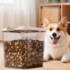 Clear Airtight Food Storage Container with Moisture-Resistant Snack Holder view 3